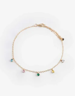 Armband - Strasssteine - goldfarben