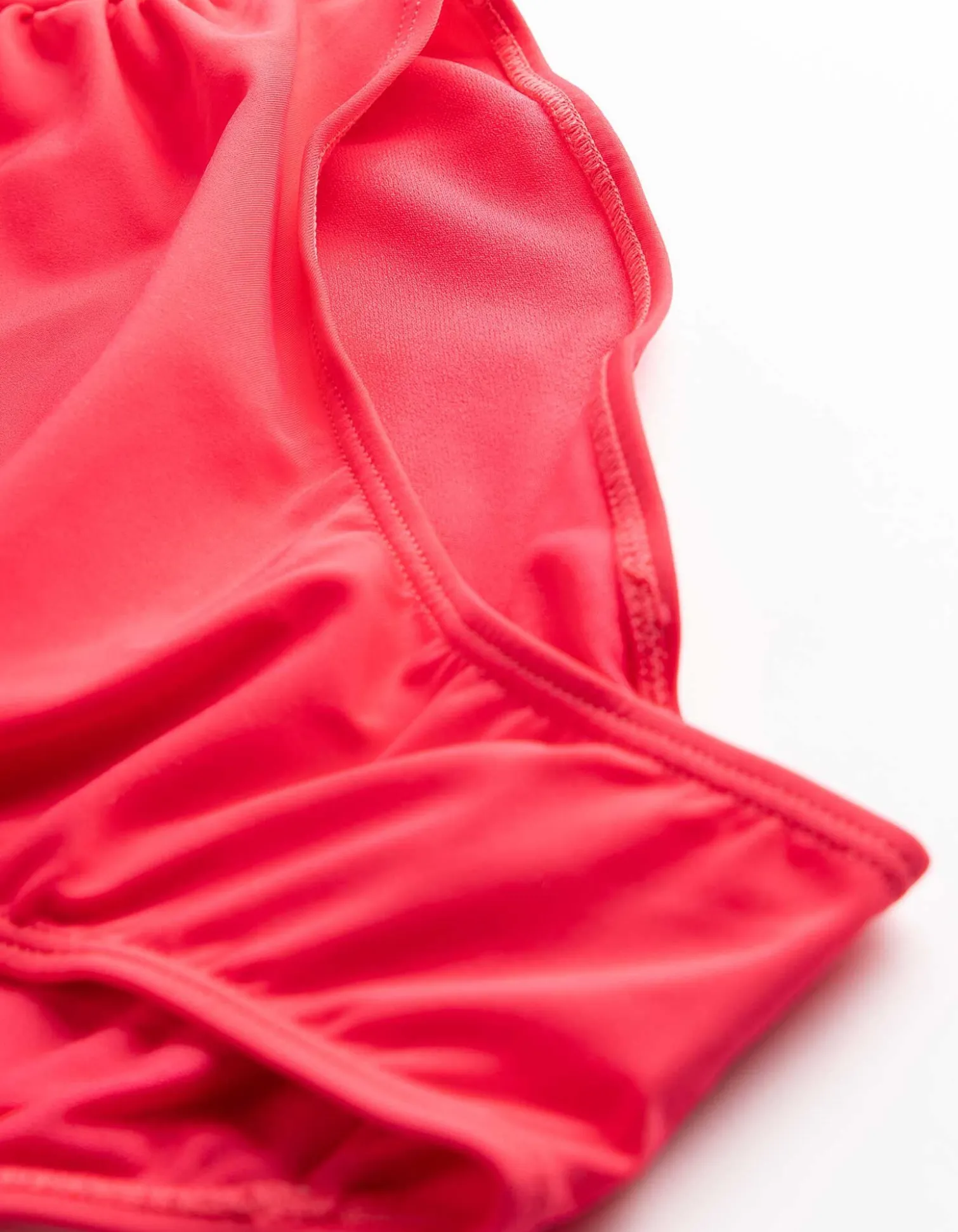 Badeanzug - einfarbig - pink