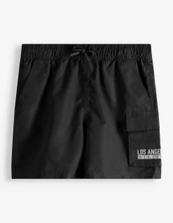 Badehose - einfarbig - schwarz