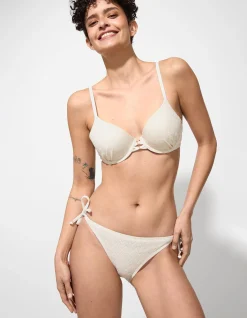 Badehose - Lurex - weiß