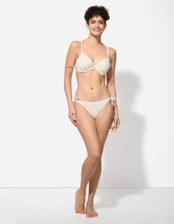 Badehose - Lurex - weiß
