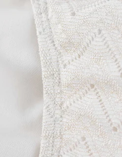 Badehose - Lurex - weiß