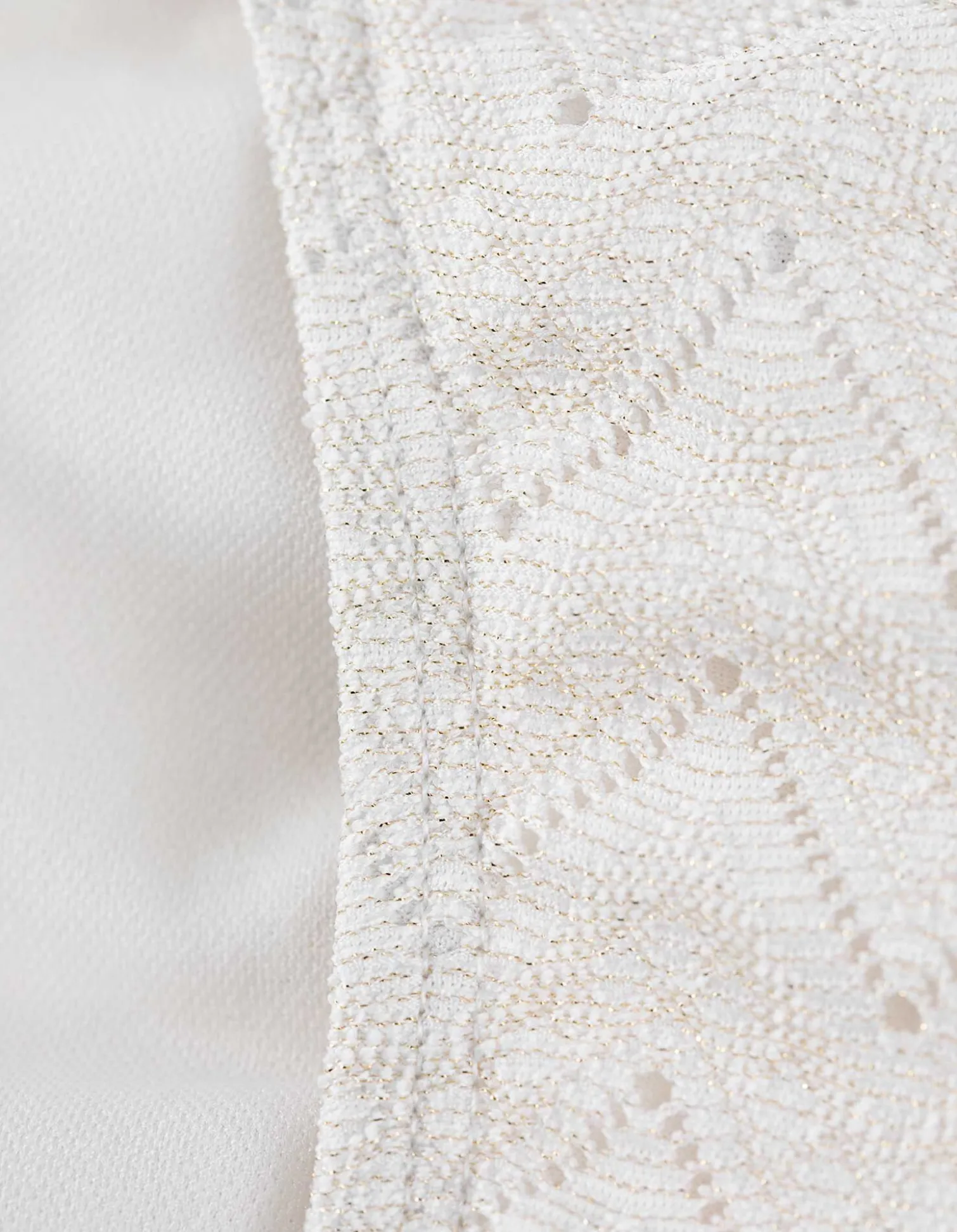 Badehose - Lurex - weiß