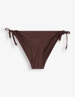 Badehose - Metallic-Details - braun