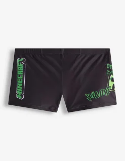 Badehose - Minecraft - schwarz