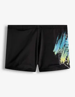 Badehose - Print - schwarz