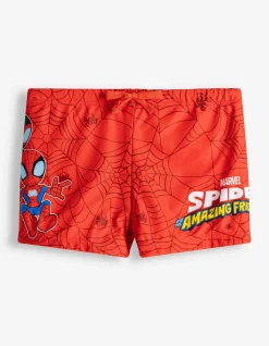Badehose - Spiderman - rot