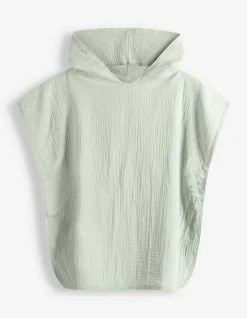 Badeponcho - Musselin - hellgrün