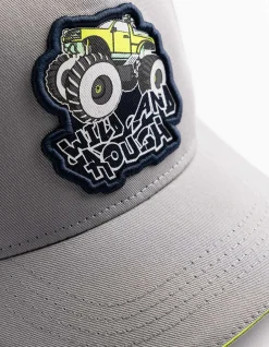 Basecap - Applikation - hellgrau