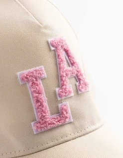 Basecap - Frottee-Applikation - beige