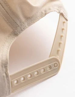 Basecap - Frottee-Applikation - beige