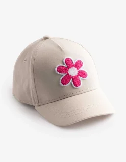 Basecap - Frottee-Applikation - beige