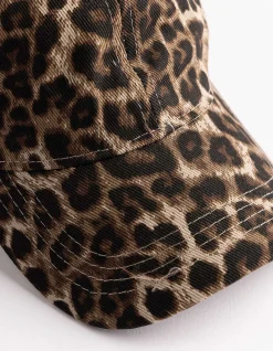Basecap - Leopardenmuster - dunkelbraun