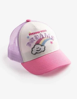 Basecap - Paillettenbesatz - lila