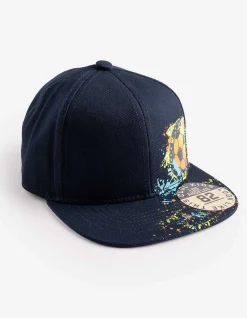 Basecap - Print - dunkelblau