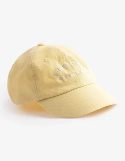 Basecap - Schriftzug - hellgelb