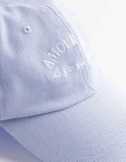 Basecap - Schriftzug - hellblau