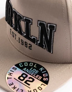 Basecap - Stickerei - beige
