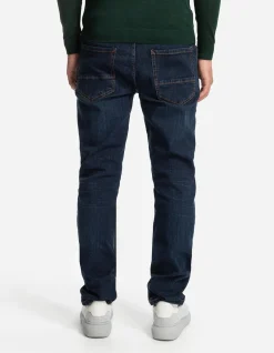 Basic Jeans - Straight Fit - dunkelblau