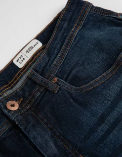 Basic Jeans - Straight Fit - dunkelblau