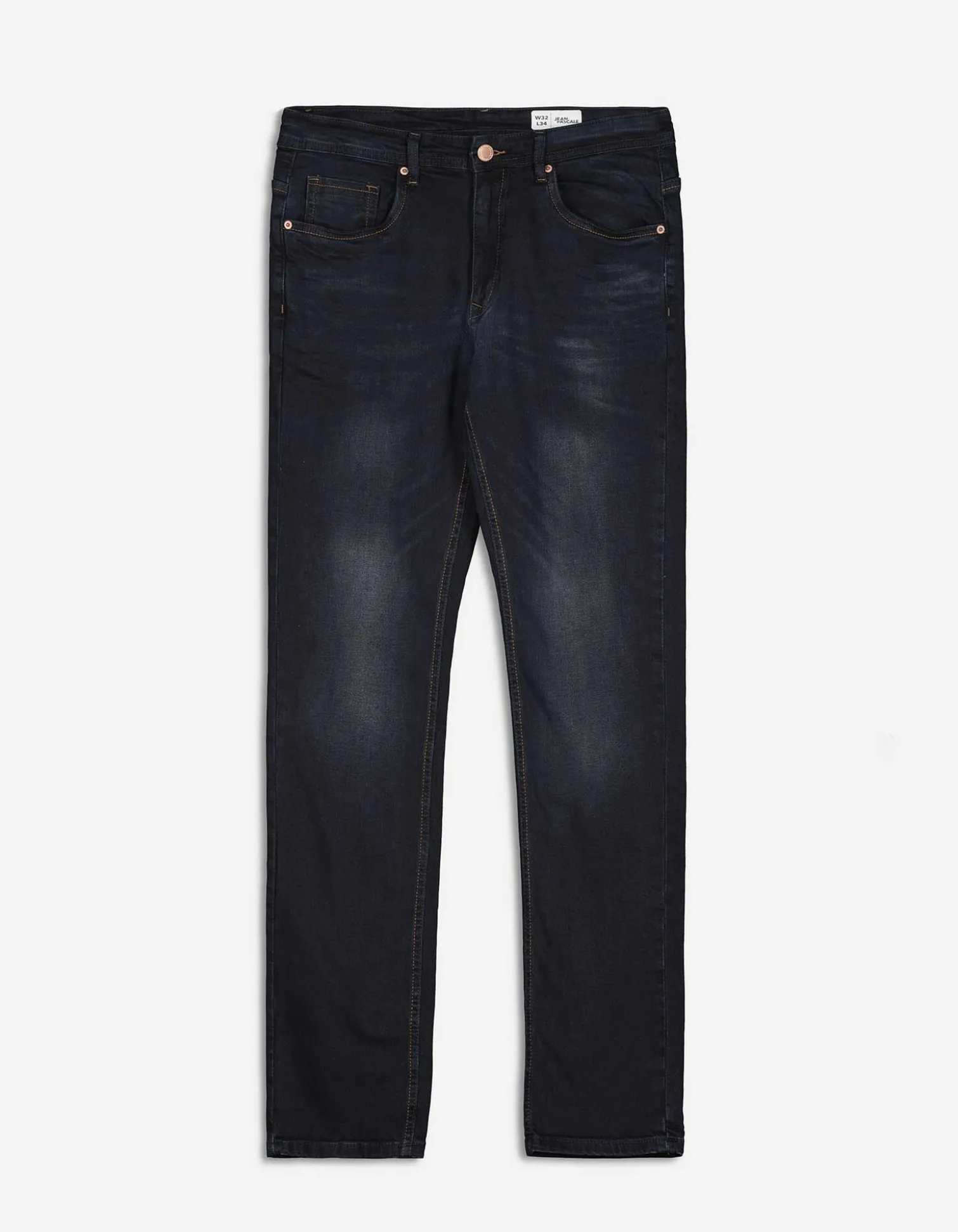Basic Jeans - Straight Fit - dunkelblau