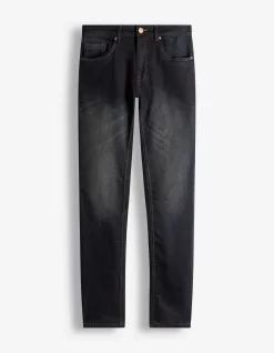 Basic Jeans - Straight Fit - dunkelblau