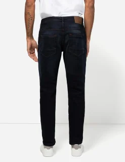 Basic Jeans - Straight Fit - dunkelblau