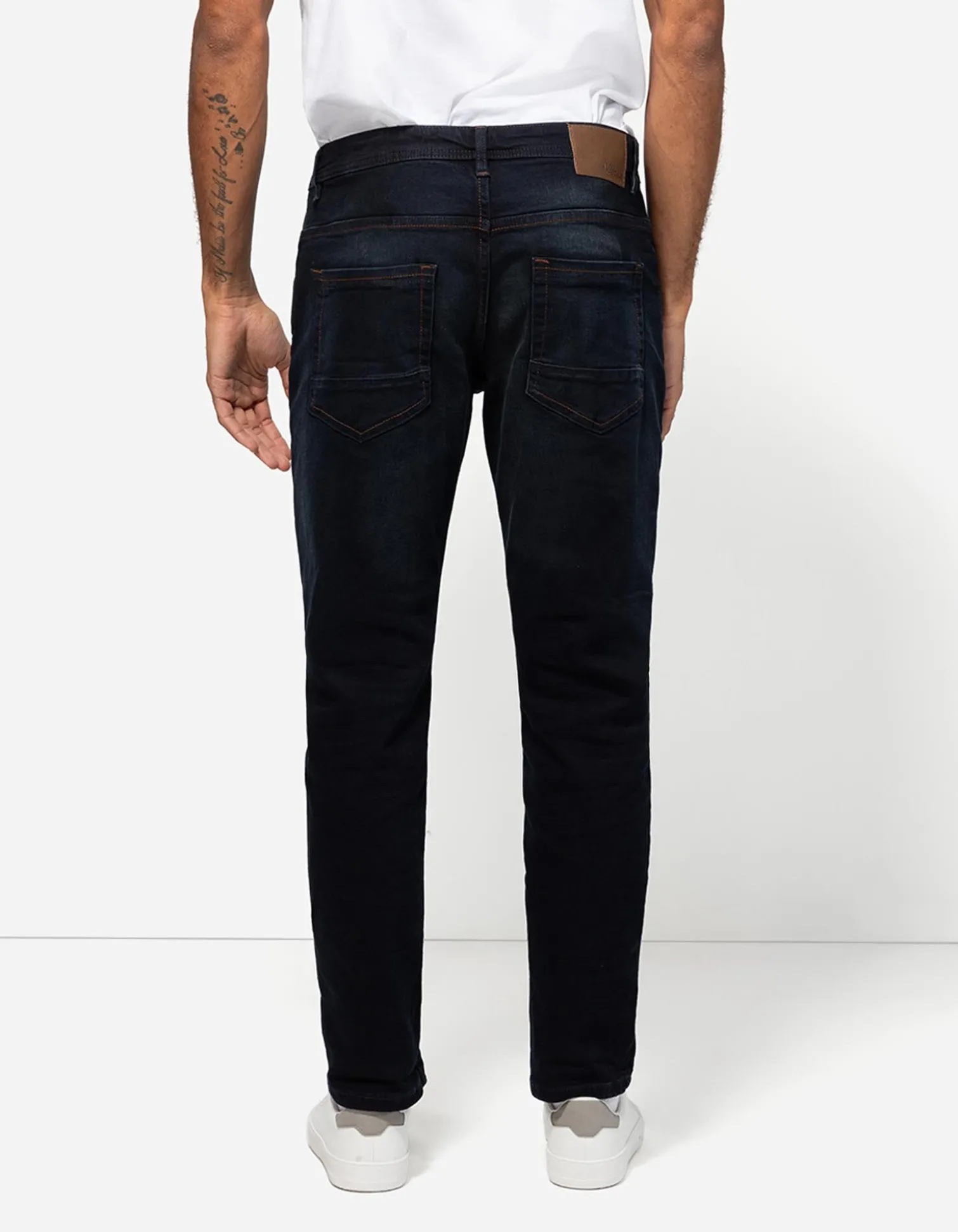 Basic Jeans - Straight Fit - dunkelblau