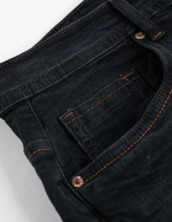 Basic Jeans - Straight Fit - dunkelblau