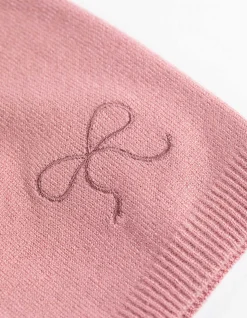Beanie - Stickereien - rosa