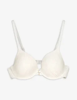 Bikinitop - Lurex - weiß