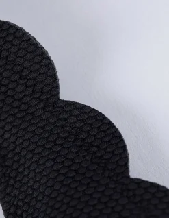 Bikinitop - Spitzenbesatz - schwarz