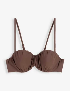 Bikinitop - Verstellbare Träger - braun