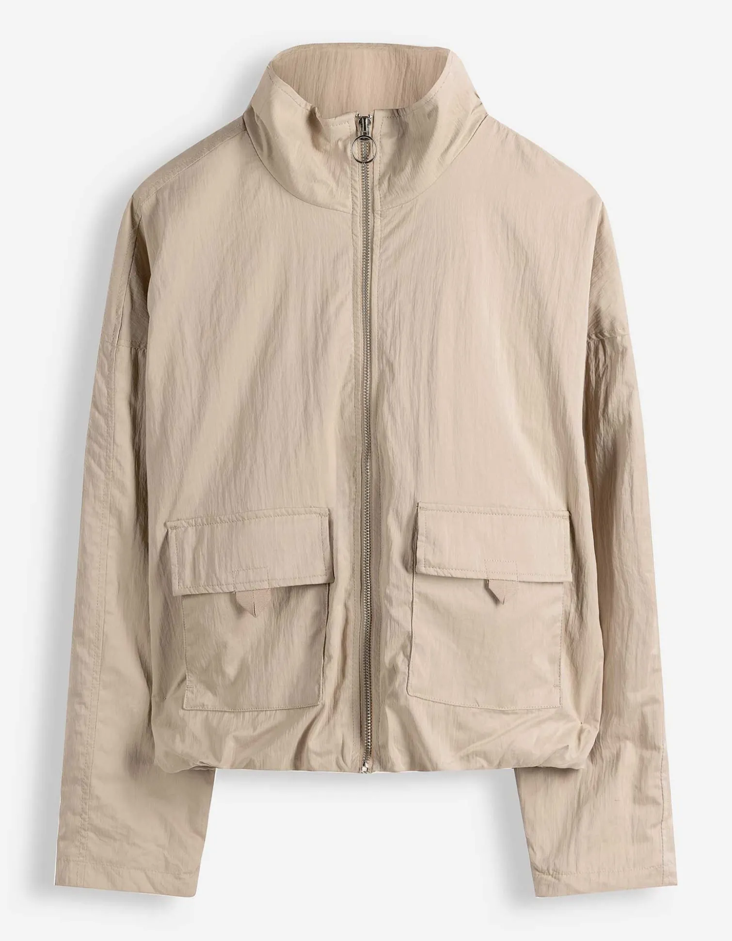 Blouson - Weiches Material - beige