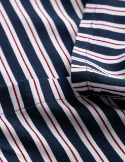 Bluse - Allover-Muster - dunkelblau