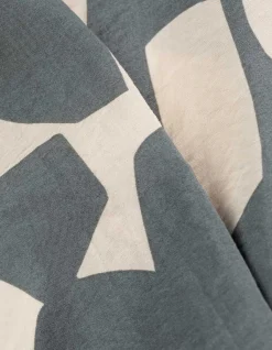 Bluse - Allover-Print - dunkelgrün