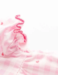 Bluse - Allover-Print - weiß