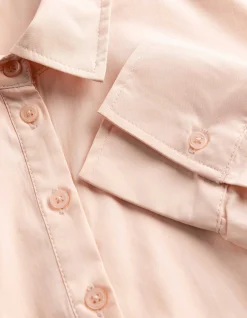Bluse - Baumwoll-Mix - rosa