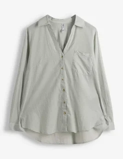 Bluse - Brusttasche - grün