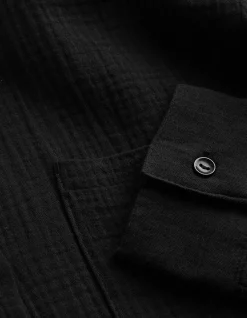 Bluse - einfarbig - schwarz
