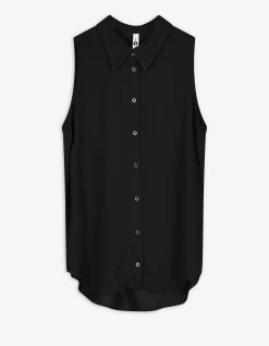 Bluse - einfarbig - schwarz