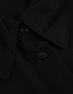 Bluse - einfarbig - schwarz