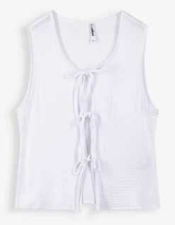 Bluse - einfarbig - weiß