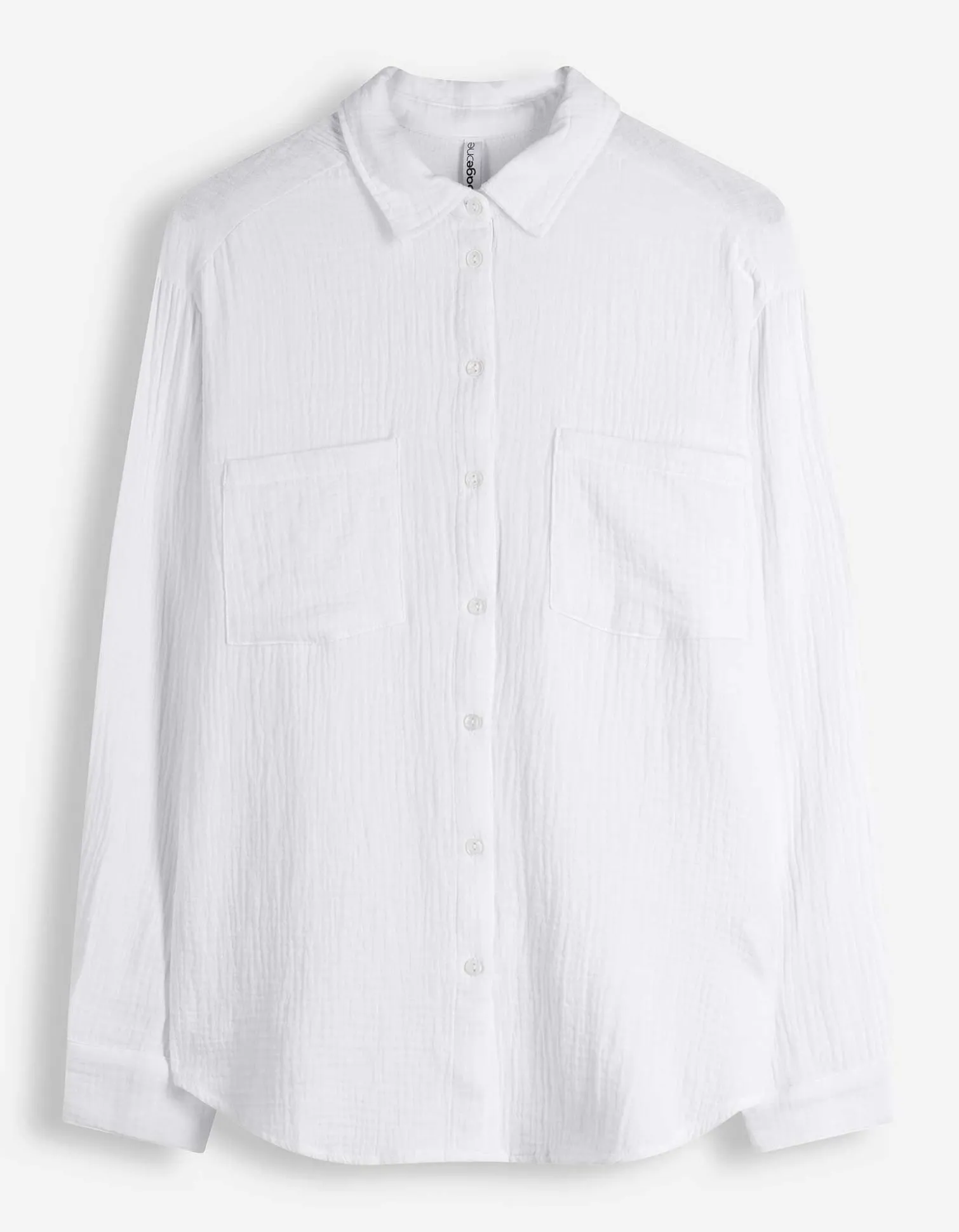 Bluse - einfarbig - weiß