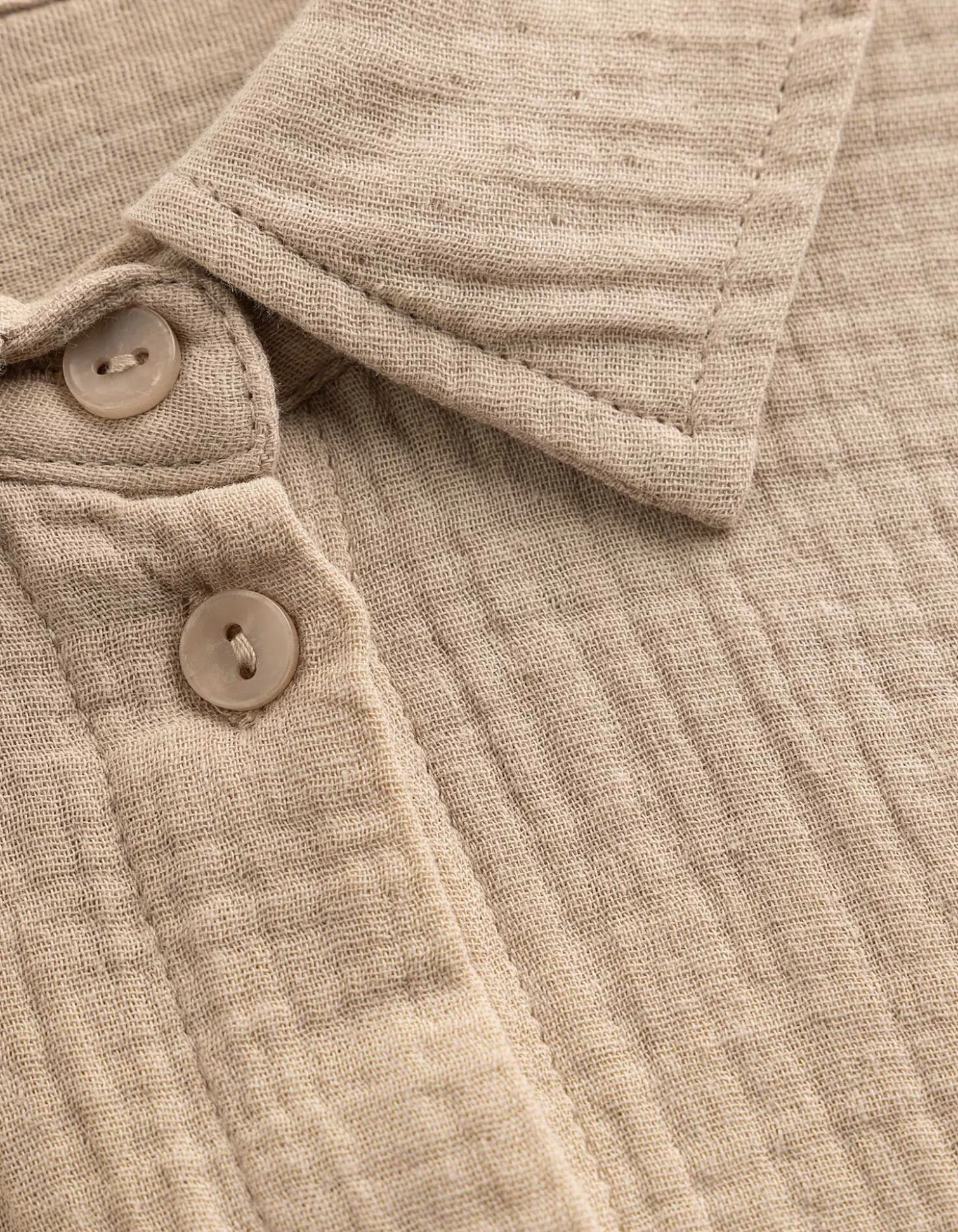 Bluse - Musselin - beige