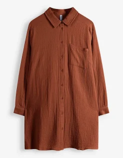 Bluse - Musselin - dunkelrot