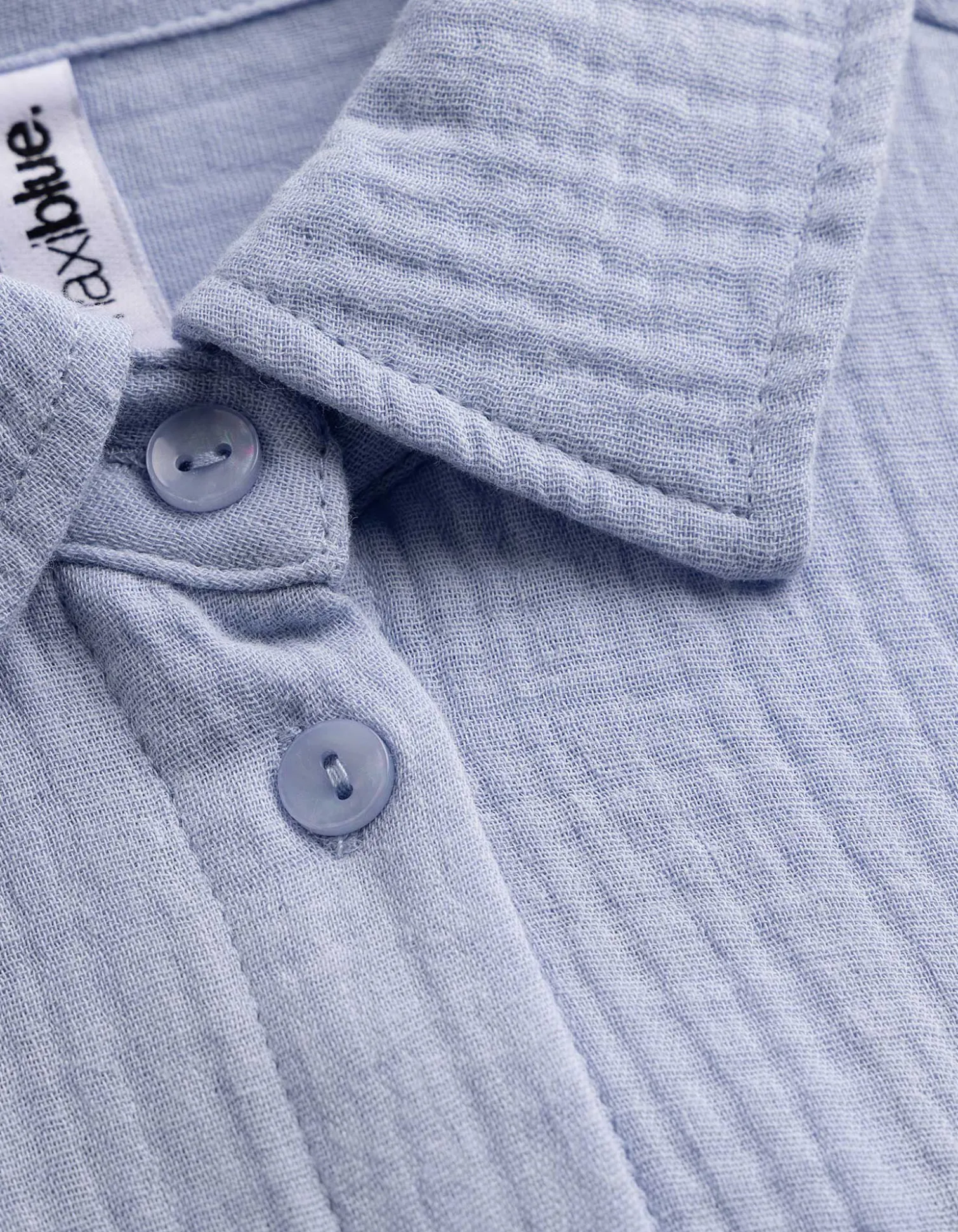 Bluse - Musselin - hellblau