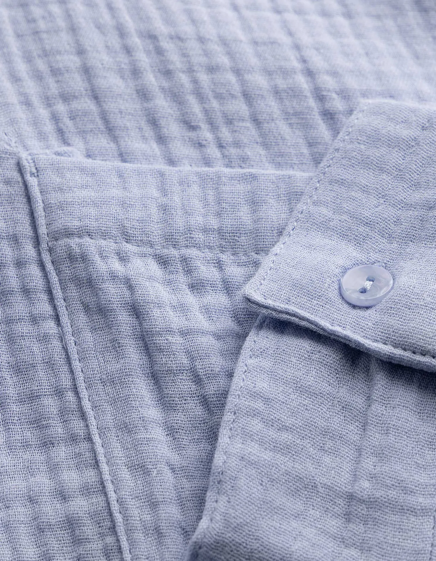 Bluse - Musselin - hellblau