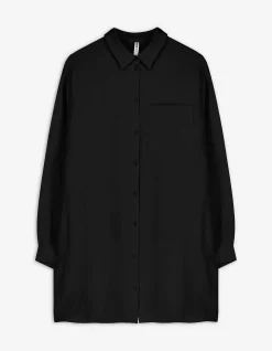 Bluse - Musselin - schwarz