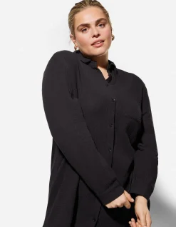 Bluse - Musselin - schwarz